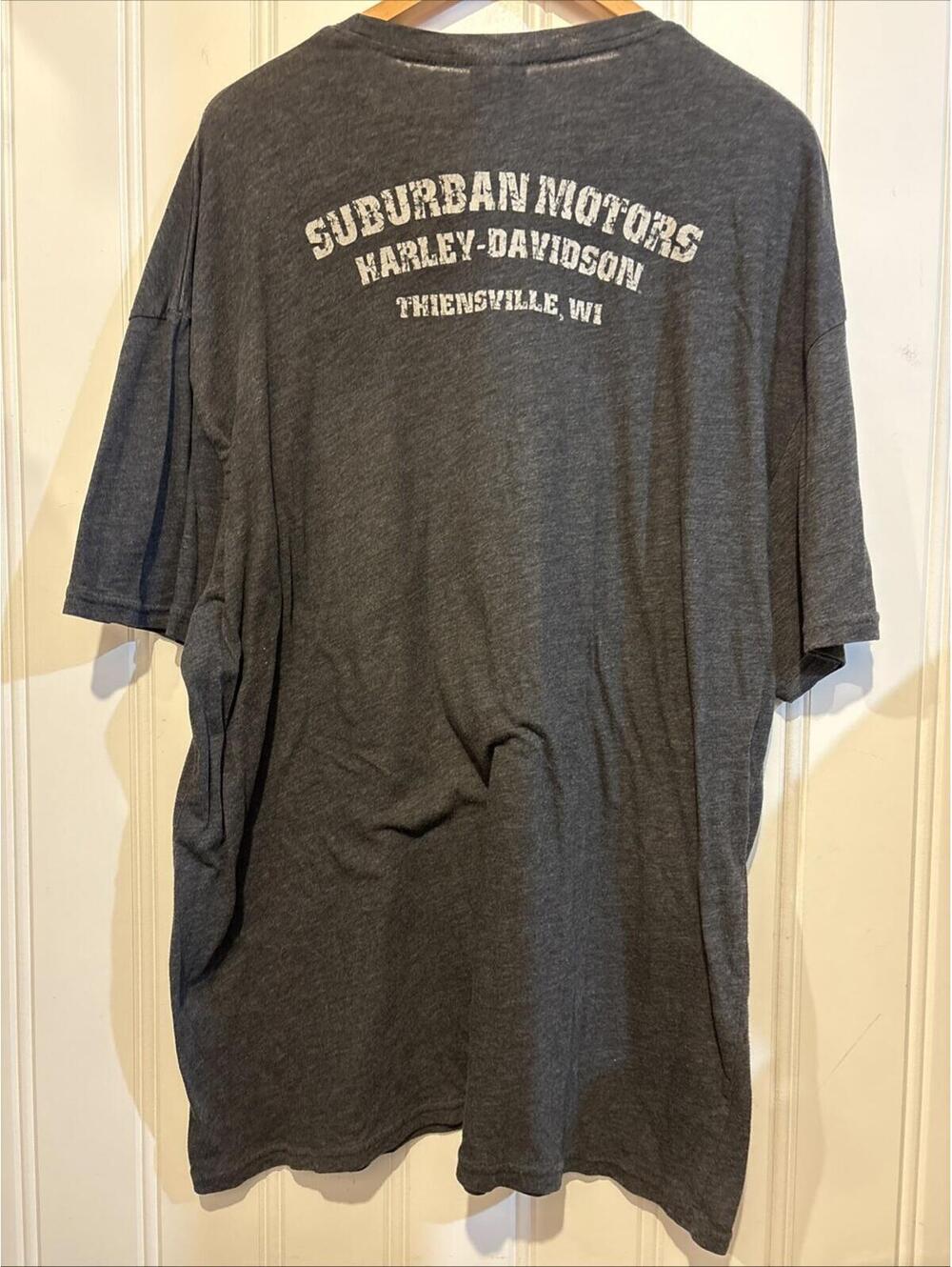 Harley Davidson Mens T-Shirts Lot of 2 Size 3XL Gray Lightweight Great Condition - Picture 6 of 9